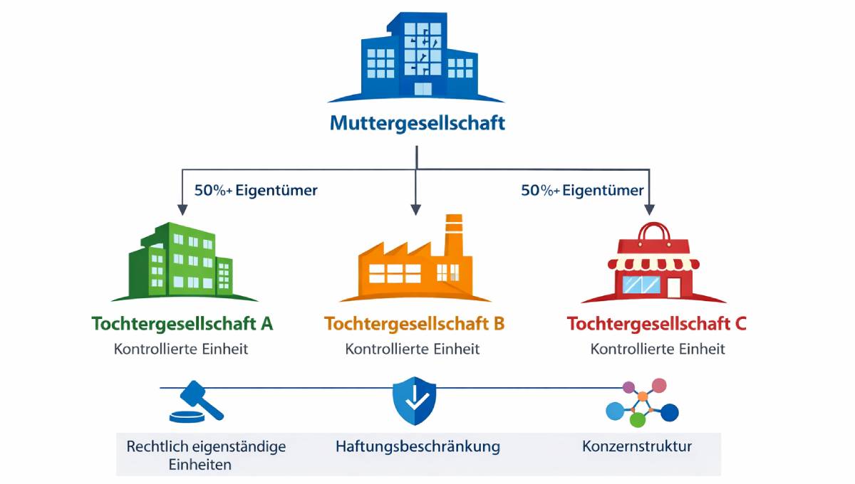 Muttergesellschaft vs. Holdinggesellschaft